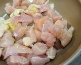 簡単☆むね肉のカレーチーズ炒め作り方1写真