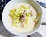 寝起き5分！豆乳と白菜の朝食スープ作り方6写真
