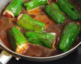☆簡単☆まるごとピーマンの肉詰め煮込み作り方6写真