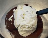 材料2つ！濃厚チョコチーズケーキ風作り方1写真