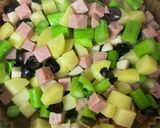スパム じゃが芋 オープンオムレツ QC作り方1写真