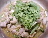 簡単！鶏春菊の柚子胡椒ポン酢炒め作り方5写真