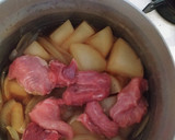 簡単 和食 ❅大根と玉ねぎ 豚肉の煮物❅作り方4写真