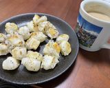 カリカリ揚げ焼き、サッパリひと口お餅作り方4写真