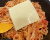 冷凍うどんで韓国風ロゼクリームうどん作り方6写真