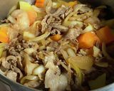 大根でカサ増し！だし染み甘辛肉じゃが作り方7写真