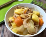 大根でカサ増し！だし染み甘辛肉じゃが作り方8写真