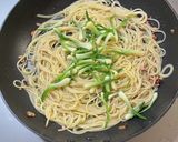 浅葱とイカの塩辛のペペロンチーノパスタ作り方7写真