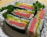 サンドイッチ風 寿司サンド〜♪作り方11写真