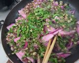 かぶとかぶの葉のじゃこ炒め！作り方1写真