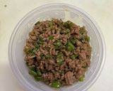 豚ひき肉と獅子唐のそぼろ丼作り方6写真