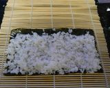 ☆LA発☆　サーモン・スキン・ロール作り方3写真