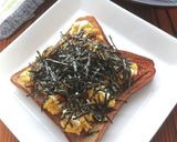 朝食にぴったり刻みのりと卵のマヨトースト作り方5写真