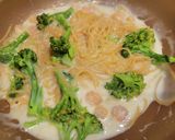 エビとブロッコリーのクリームパスタ作り方7写真