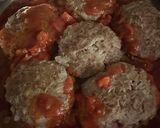 牛肉100%の煮込みハンバーグ作り方6写真