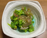 めちゃ美味っ！！梅酒の梅の活用、菜の花作り方1写真