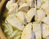 鍋の素活用●白菜と鶏肉のあっさりうどん鍋作り方3写真