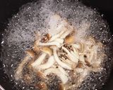 春菊としめじのおろしポン酢あえ作り方1写真