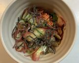 鮭と薬味のオートミール茶漬け作り方3写真