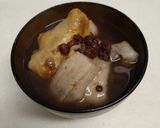 ゆで小豆缶1缶で4人分おしるこ作り方4写真