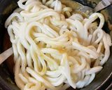 残ったカレーで味噌煮込みうどん作り方3写真