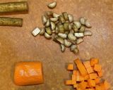 人参ゴボウのカレー炒め作り方1写真