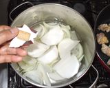 かぶ鶏肉の煮物♪胃お腹の膨満感に漢方薬膳作り方7写真