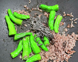 塩昆布で味付け簡単！ひき肉とししとう炒め作り方5写真