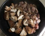 親鳥としいたけのアヒージョ風☆覚書作り方5写真