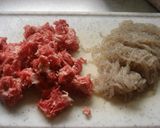 ゴボウと牛肉のたいたん。作り方2写真