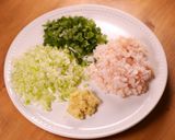 ふわふわコリコリ✰鶏つくねバーグ作り方1写真