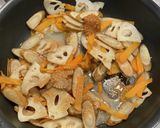 根菜の甘酒味噌きんぴら作り方4写真