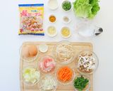 カレー焼ビーフン卵のっけ作り方2写真