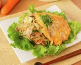 カレー焼ビーフン卵のっけ作り方9写真