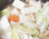あったまろ♡鶏出汁鍋で♪肉が見えないけど作り方6写真