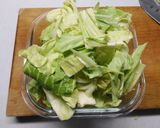 わが七坪農園の茹でキャベツの塩昆布和え作り方3写真