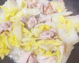 本日のまかない。時短とろとろ豚バラ白菜！作り方2写真