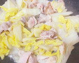 本日のまかない。時短とろとろ豚バラ白菜！作り方2写真