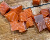 塩麹ねぎだれ の ポキ作り方1写真