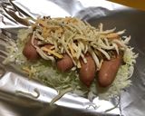 【糖質制限】ソーセージのアルミホイル焼き作り方2写真