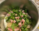 鍋で5分！小松菜クリームスープ作り方4写真