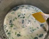 鍋で5分！小松菜クリームスープ作り方8写真