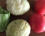 トマト・じゃがいもオーブントースター焼き作り方1写真