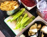 トルコ料理・揚げ野菜のヨーグルト和え作り方1写真