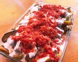 トルコ料理・揚げ野菜のヨーグルト和え作り方5写真