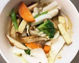 お一人様☆きな粉味噌味根菜たっぷり野菜炒作り方13写真