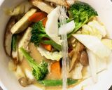お一人様☆きな粉味噌味根菜たっぷり野菜炒作り方15写真