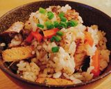 味つけカンタン！いわし缶の炊き込みご飯作り方6写真
