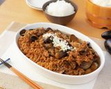カレー焼ビーフン卵のっけ作り方10写真