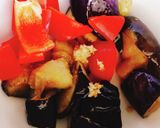 お弁当★揚げナスとパプリカの塩麹マリネ作り方1写真